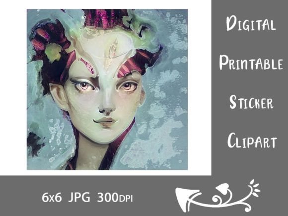 Download Abstract Painterly Goddess of Love Face - Paint Collection