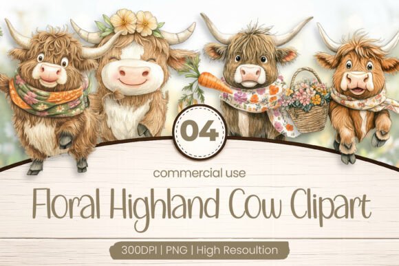 Download Floral Baby Cow Clipart PNG - Clipart Collection