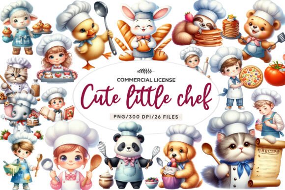 Download Cute Little Chef Clipart Cooking - Clipart Collection