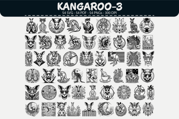 Download Kangaroo Vector Clipart – 54 Designs - Clipart Collection