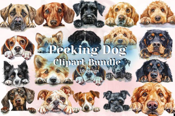 Download Peeking Dog Sublimation Clipart - Clipart Collection