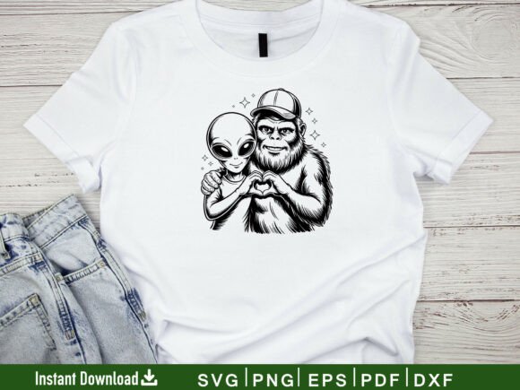 Download Bigfoot and Alien Svg, Cricut File - Alien Collection