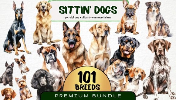 Download Dog Breed Clipart Bundle - Clipart Collection