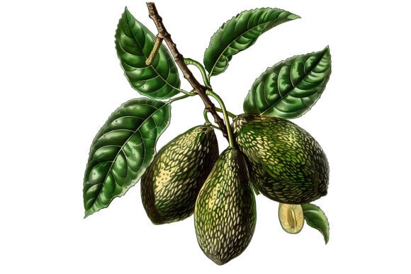 Download Hand Drawn Avocado PNG Clipart - Clipart Collection