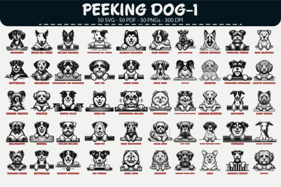 Download Peeking Dog Vector Clipart – 50 Designs - Clipart Collection