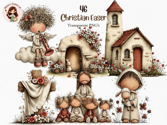 Download Christian Easter Clipart PNG Bundle - Clipart Collection