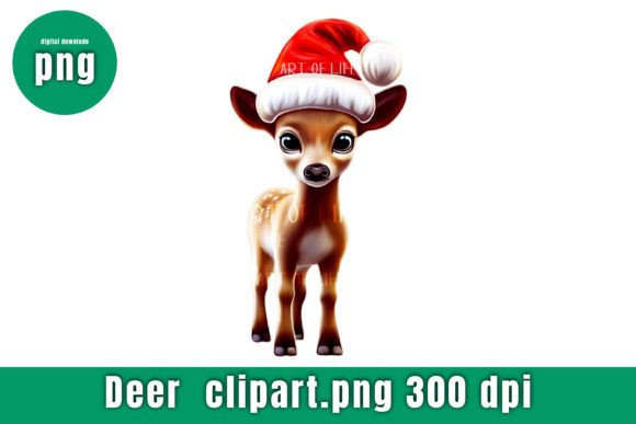 Download Little Deer Cartoon Painting, 3d Style - Paint Collection