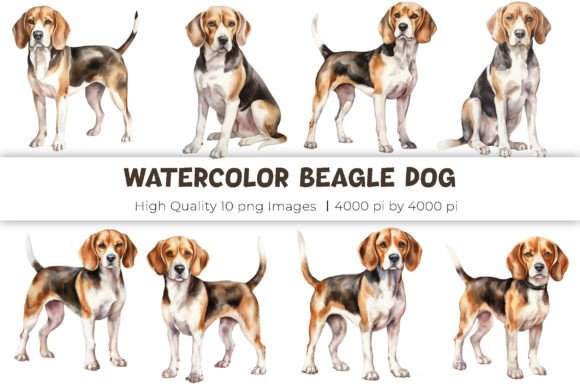 Download Watercolor Beagle Dog Clipart - Clipart Collection