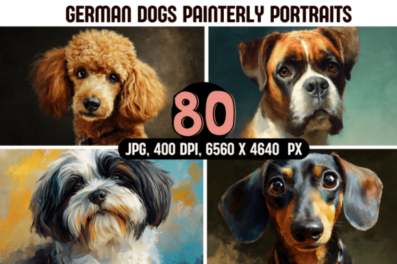 Download German Dogs Painterly Portraits - Paint Collection