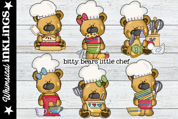 Download Bitty Bears Little Chef Clipart - Clipart Collection