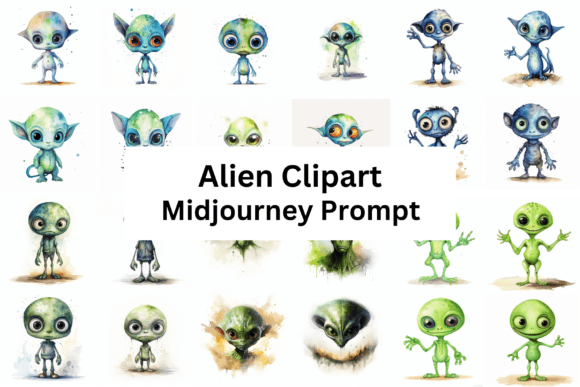 Download Ai Prompt for Alien Clipart - Alien Collection