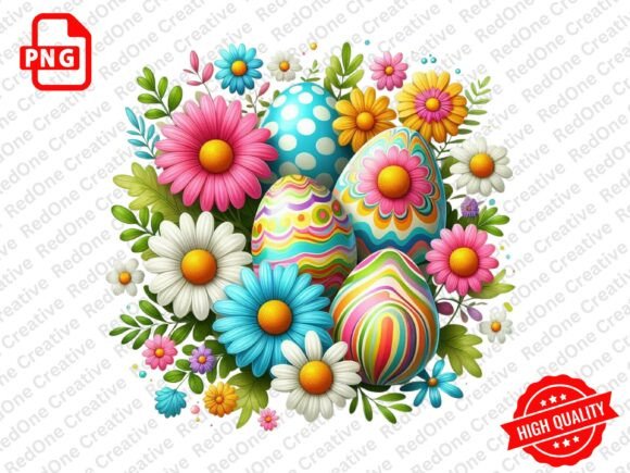 Download Groovy Retro Easter Clipart PNG - Clipart Collection