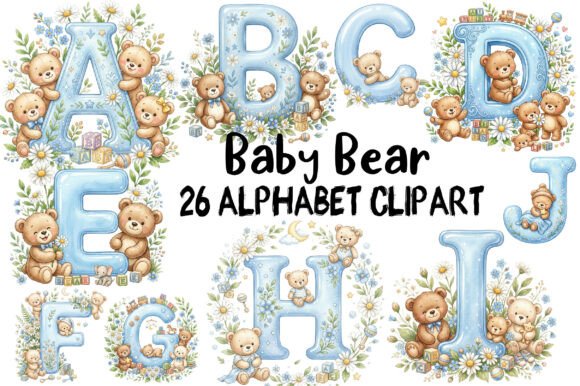Download Baby Bear Alphabet Clipart - Clipart Collection