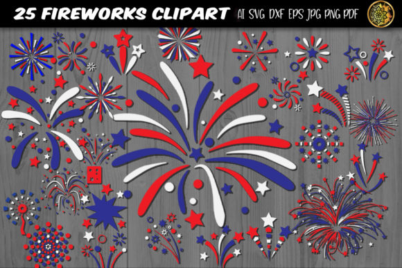 Download Independence Day Firework SVG 25 Clipart - Clipart Collection