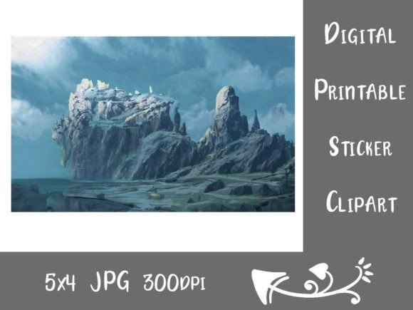 Download Painterly Fantasy Cliff Landscape - Paint Collection