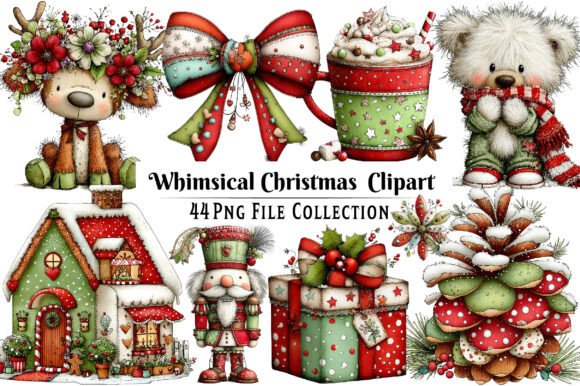 Download Whimsical Christmas Clipart - Clipart Collection