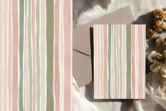 Download Painterly Pastel Stripe Pattern - Paint Collection