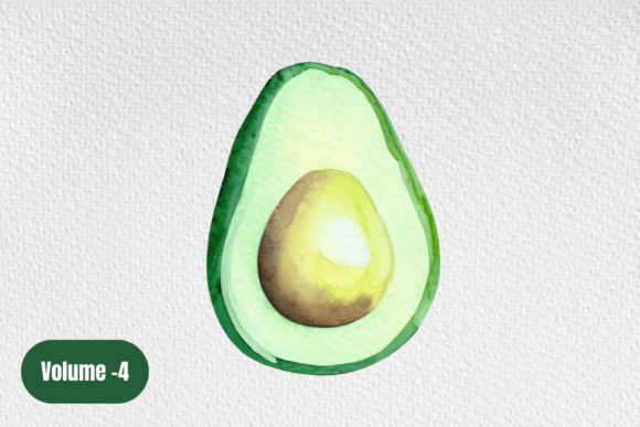Download Watercolor Avocado Clipart Volume –4 - Clipart Collection