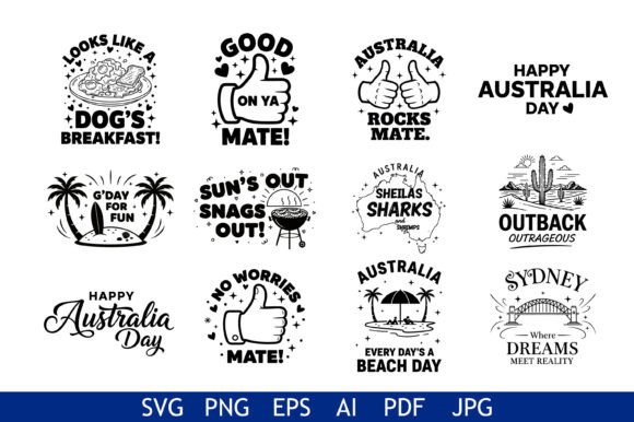 Download Australia Day Vector Quote Bundle - Australia Collection