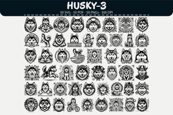 Download Husky Dog Vector Clipart – 50 Design - Clipart Collection