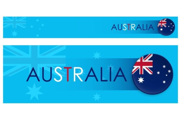 Download Australia Flag Horizontal Web Banner - Australia Collection