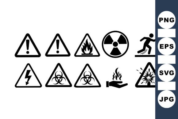 Download Safety Warning Symbol Clipart Set - Clipart Collection