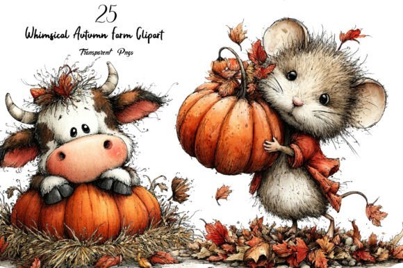 Download Whimsical Autumn Farm Clipart - Clipart Collection