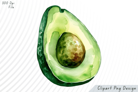 Download Watercolor Avocado PNG Clipart - Clipart Collection