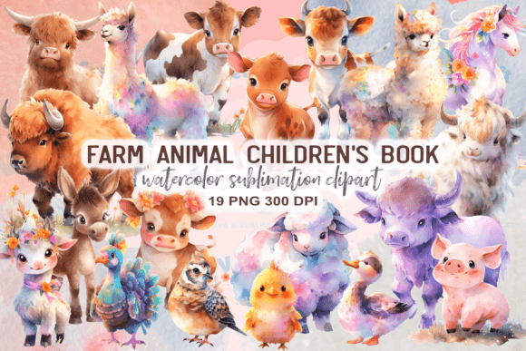 Download Farm Animal Children's Book Clipart - Clipart Collection