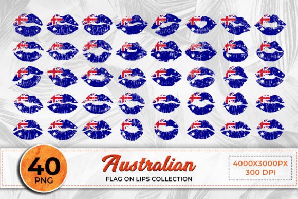 Download Australia Flag on Lips Collection - Australia Collection