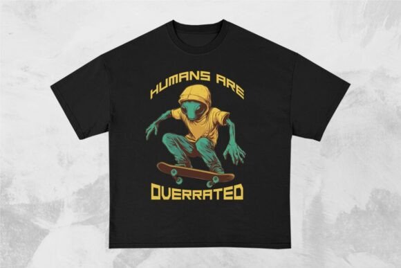 Download Humans Are Overrated Funny Alien Design - Alien Collection