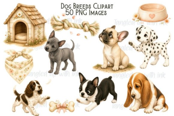 Download Dog Breeds Clipart Bundle - Clipart Collection