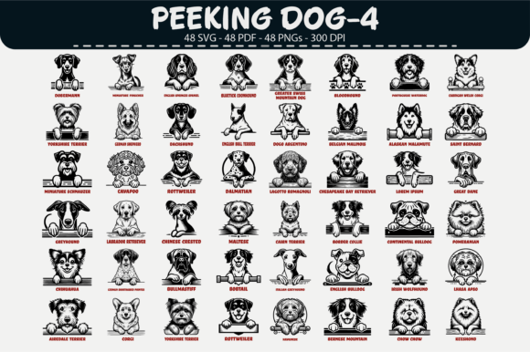 Download Peeking Dog Vector Clipart – 48 Designs - Clipart Collection