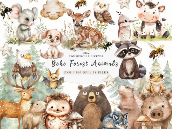 Download Boho Woodland Animal, Baby Animals Png - Baby animals png Collection