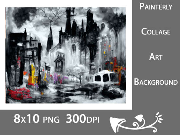 Download Grungy Cyberpunk Painterly Abstract Art - Paint Collection