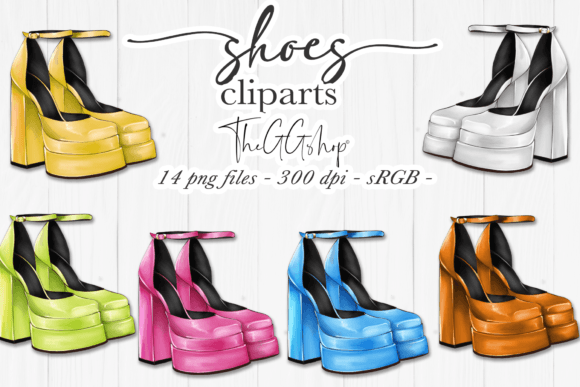 Download Shoes Clipart Set - Clipart Collection