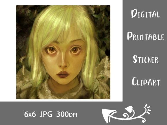 Download Storybook Fairytale Girl Painterly Face - Paint Collection
