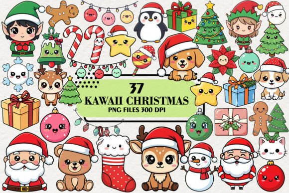 Download Kawaii Twinkle Christmas Clipart - Clipart Collection