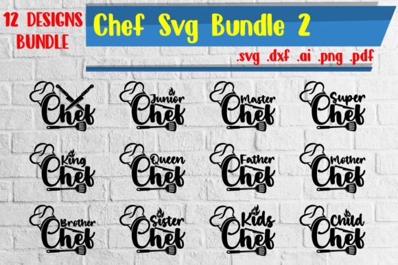Download Chef Svg BUNDLE 2 Svg Eps Ai Png Pdf - Premium Resources