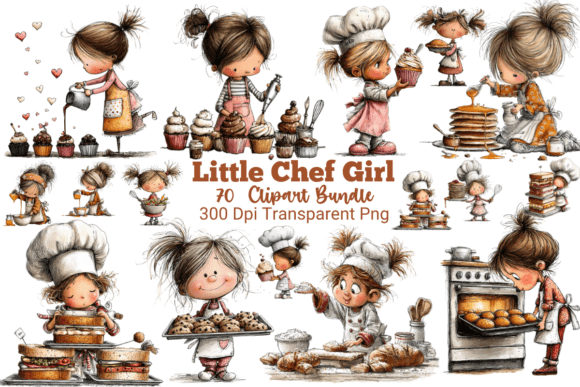 Download 65+ Little Girl Chef Clipart Bundle - Clipart Collection