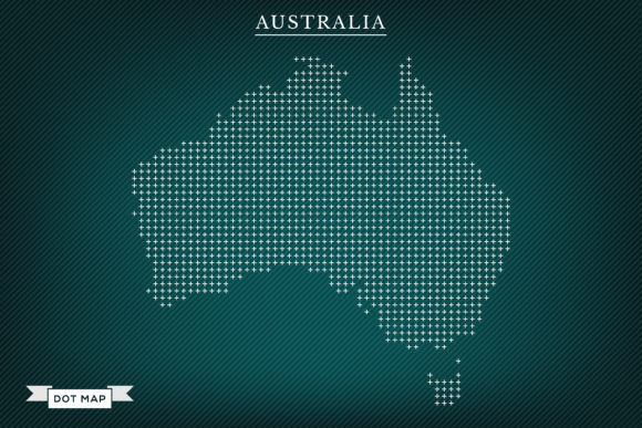 Download Flower Dotted Map of Australia Vector - Australia Collection
