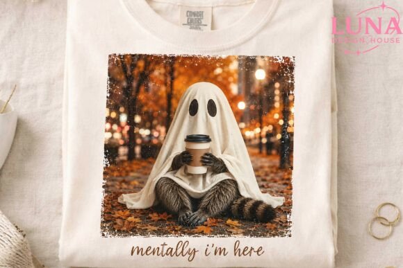 Download Ghost with Coffee Autumn PNG Clipart - Clipart Collection