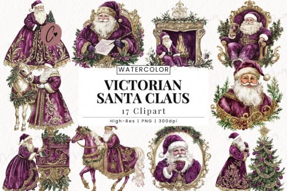 Download Victorian Santa Claus Clipart - Clipart Collection
