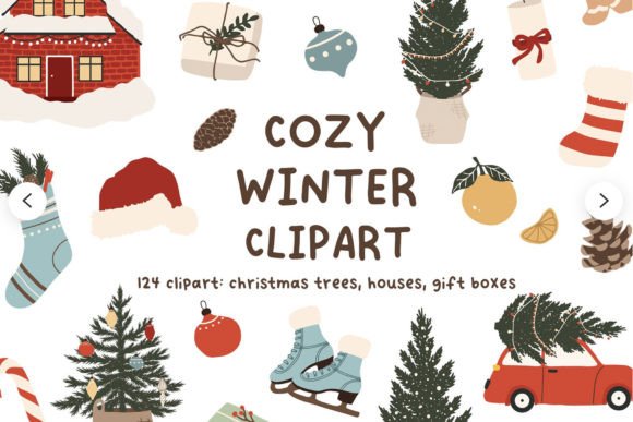 Download Christmas Vector Clipart Winter New Year - Clipart Collection