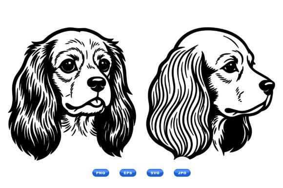 Download Vintage Dog Head Clipart Set - Clipart Collection