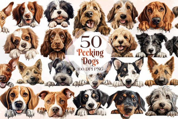 Download Peeking Dog Clipart Bundle Part 4 - Clipart Collection