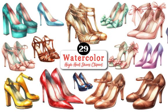 Download High Heel Shoes Clipart Bundle - Clipart Collection