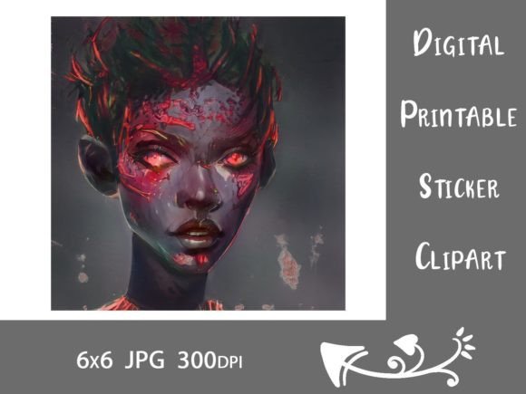 Download Artsy Neon Pink Painterly Lady Portrait - Paint Collection